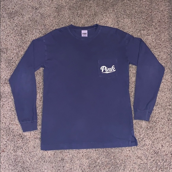 PINK Victoria's Secret Tops - vs pink blue long sleeve shirt
